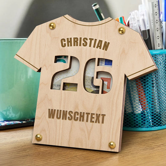 Geldgeschenk: Personalisierbarer Wunscherfüller "Trikot" für Jungs & Herren