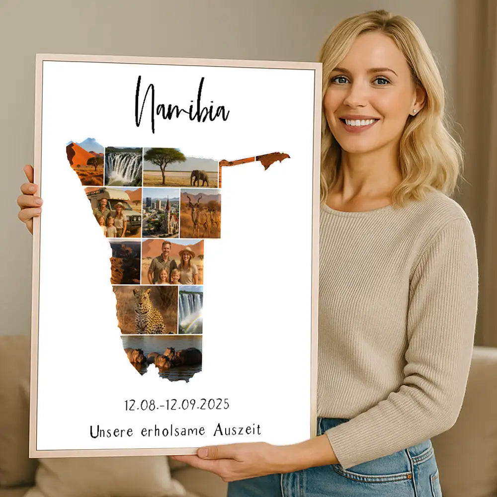 Personalisiertes Wandbild "Unser Urlaub"