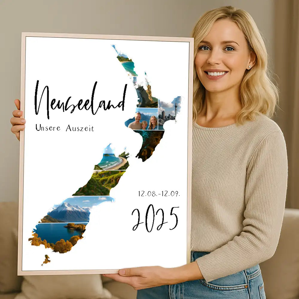 Personalisiertes Wandbild "Unser Urlaub"