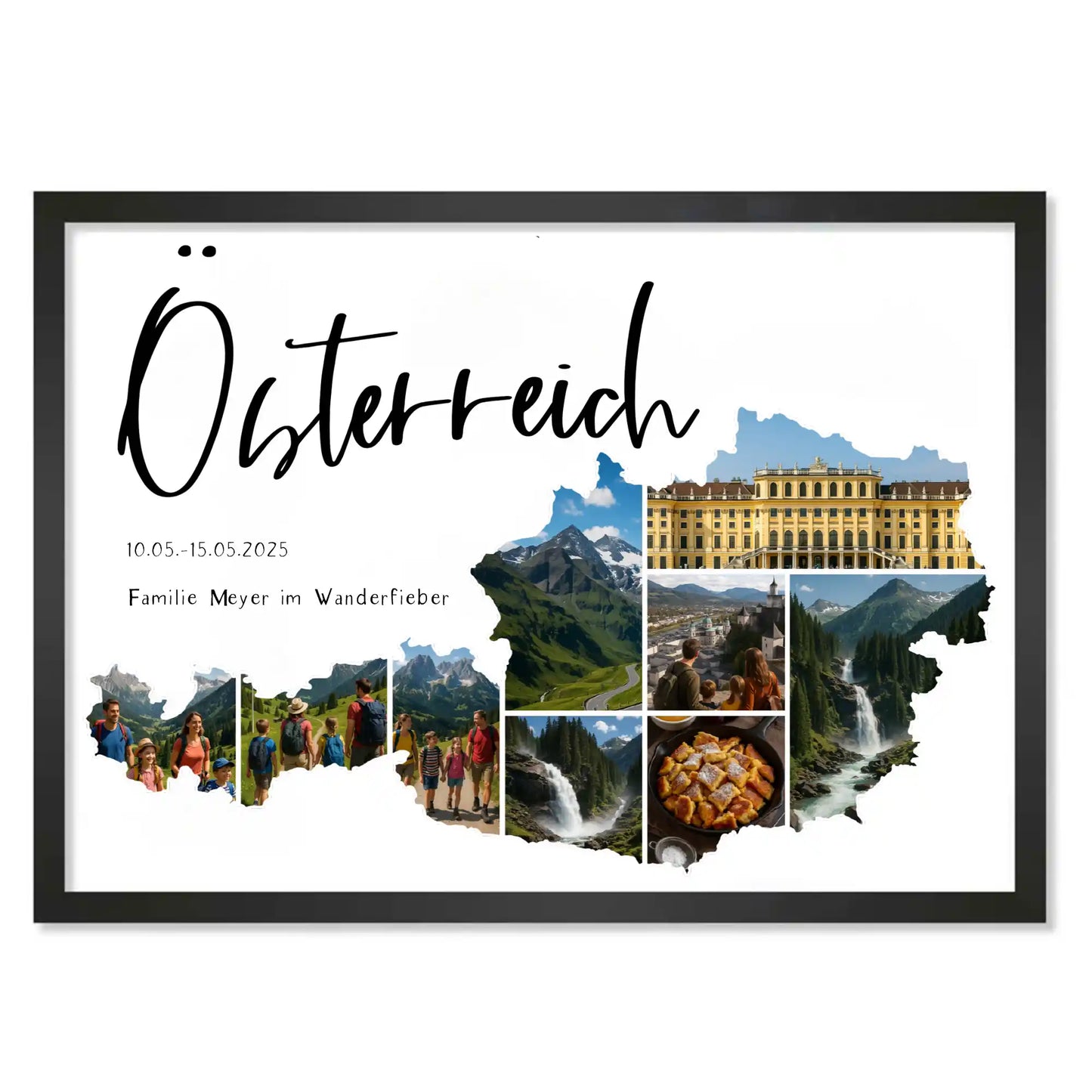 Personalisiertes Poster "Unser Urlaub"