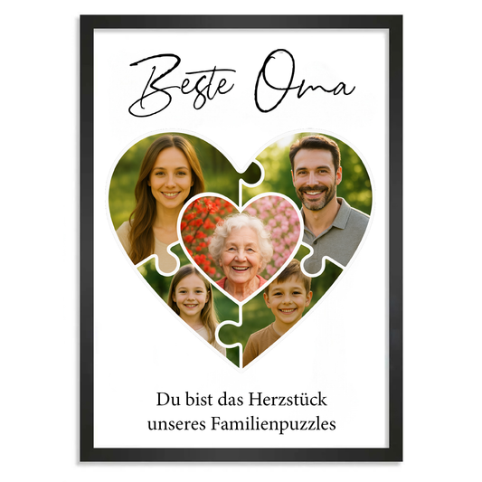 Personalisiertes Poster "Das Puzzleteil, dass uns zusammenhält #1"