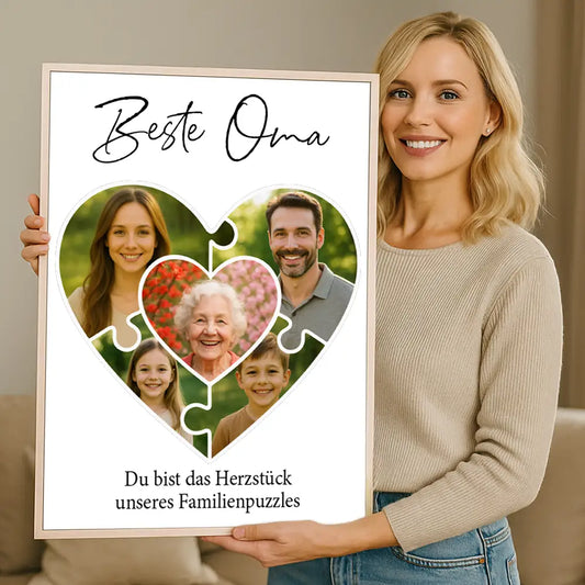 Personalisiertes Wandbild "Das Puzzleteil, dass uns zusammenhält #1"