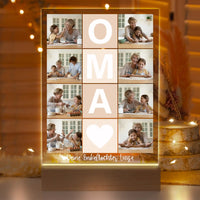 Personalisierte LED-Lampe aus Acrylglas "Fotocollage #4"