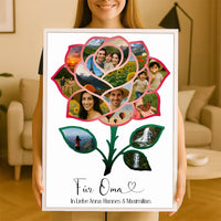 Personalisiertes Wandbild "Fotocollage #7 Blume"