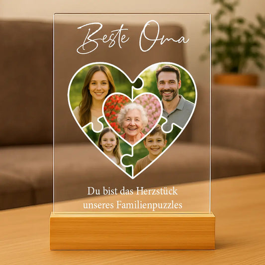 Personalisiertes Bild auf Acrylglas "Das Puzzleteil, dass uns zusammenhält #1"