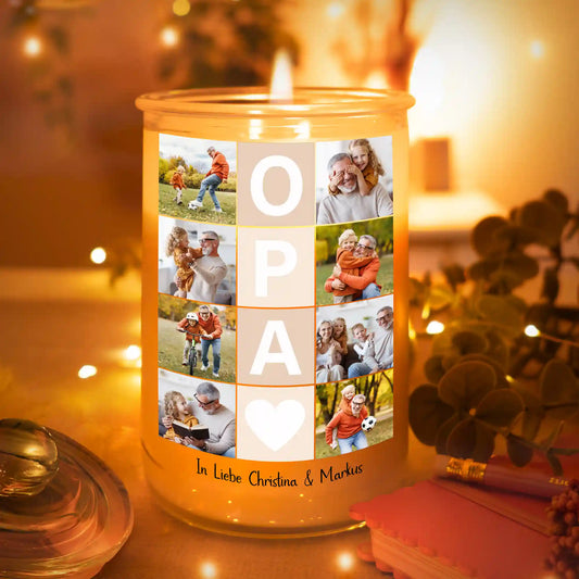 Personalisierte Duftkerze "Fotocollage #4"
