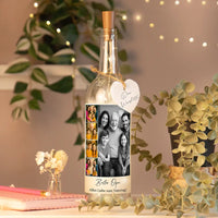 Personalisierte Lichterflasche "Fotocollage #8"