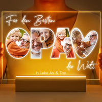 Personalisierte LED-Lampe aus Acrylglas "Fotocollage #3"