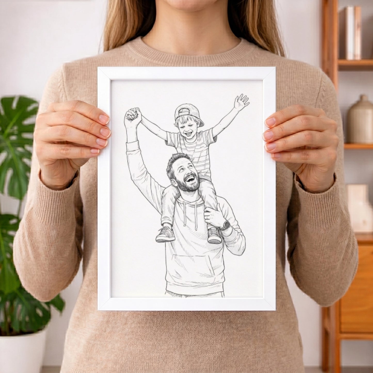 Personalisiertes Poster Portrait "Papa" | diverse Stile