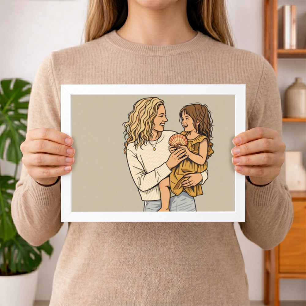 Personalisiertes Poster Portrait "Mama" | diverse Stile