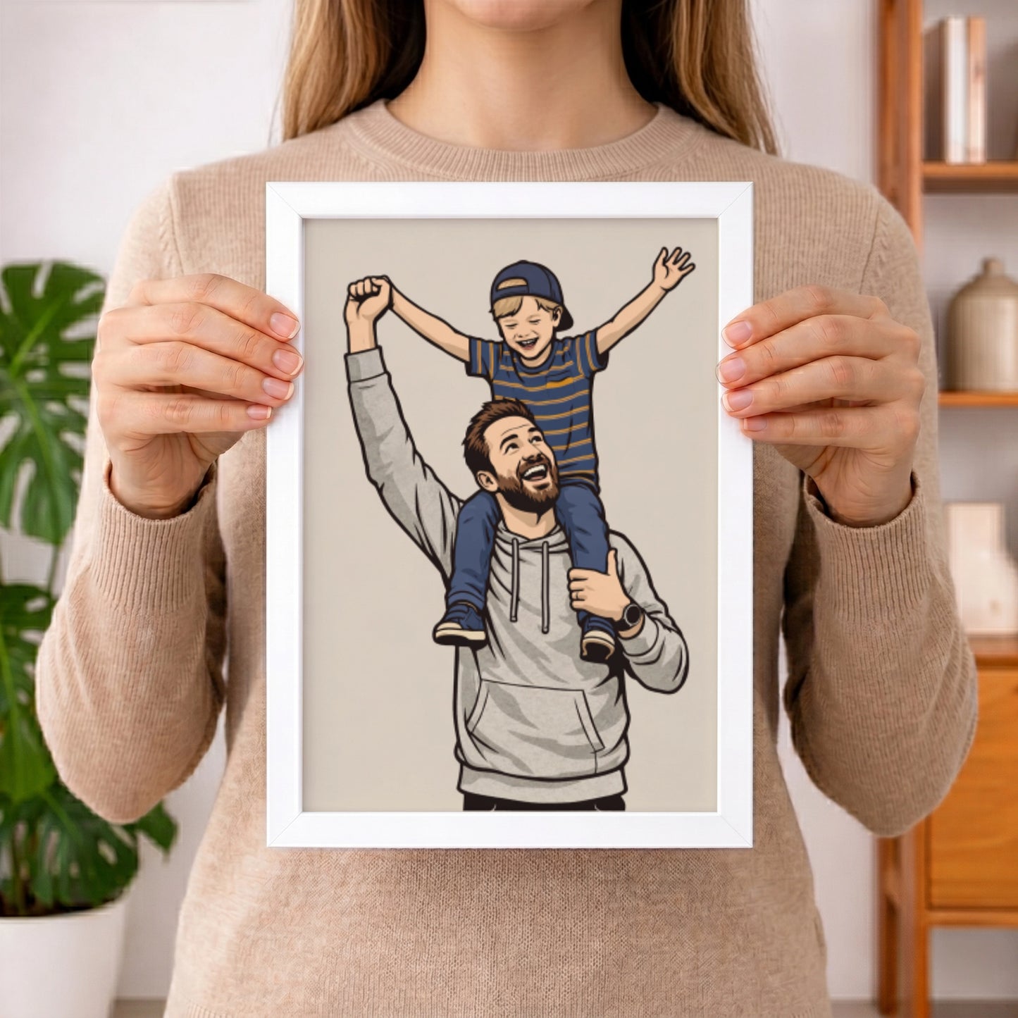 Personalisiertes Poster Portrait "Papa" | diverse Stile