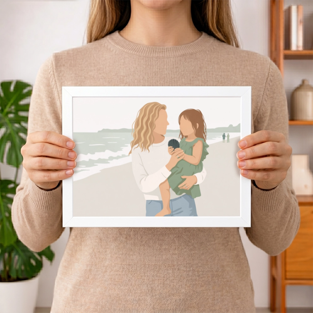 Personalisiertes Poster Portrait "Mama" | diverse Stile