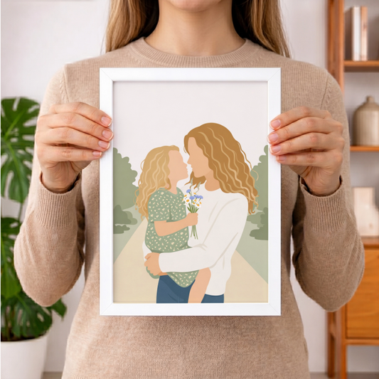 Personalisiertes Poster "Illustration faceless"