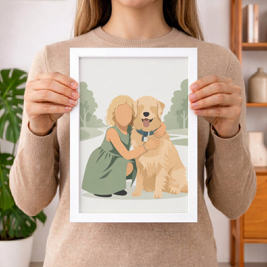 Personalisiertes Poster "Illustration faceless"