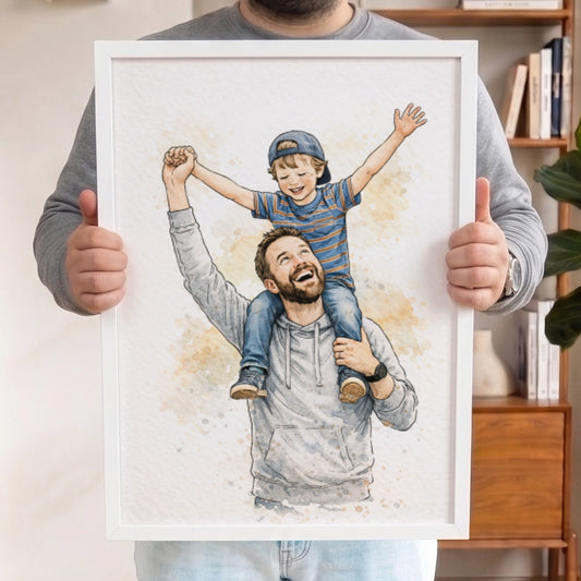 Personalisiertes Wandbild "Papa" | diverse Stile