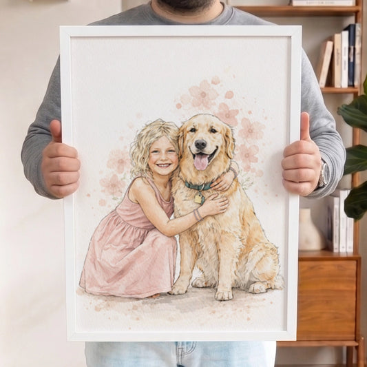 Personalisiertes Wandbild "Aquarell"