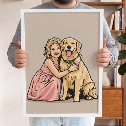 Personalisiertes Wandbild "Illustration detailliert"