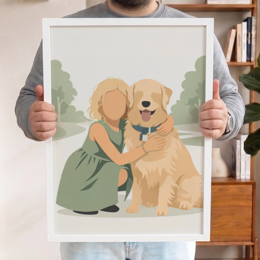 Personalisiertes Wandbild "Illustration faceless"