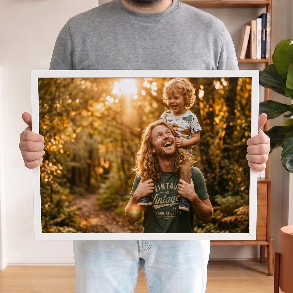 Personalisiertes Wandbild Portrait "Papa" | diverse Stile