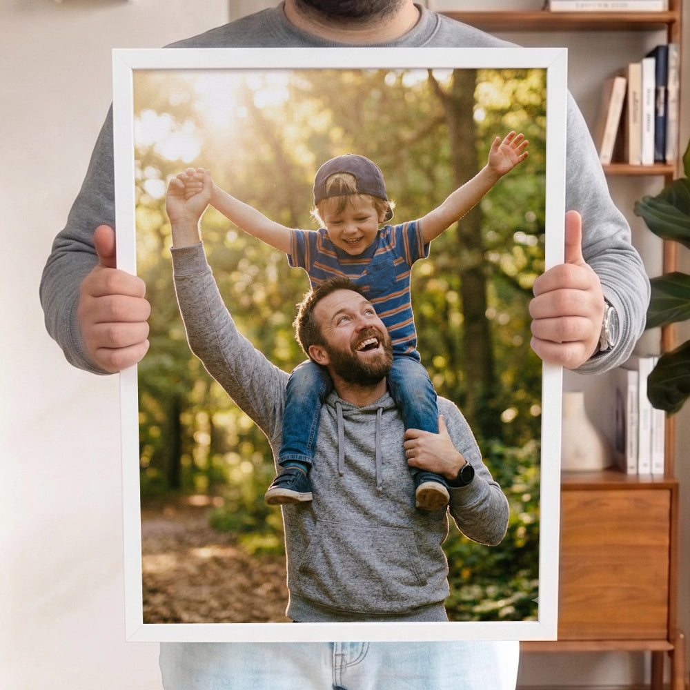 Personalisiertes Wandbild Portrait "Papa" | diverse Stile