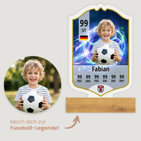 Verein Kinder Fußball ID Card - Personalisiertes Acryl-Bild