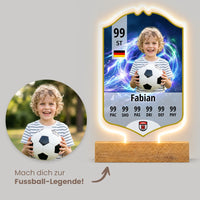 Verein Kinder Fußball ID Card - Personalisierte LED-Lampe