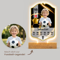 National-Team Kinder Fußball ID Card - Personalisierte Led-Lampe