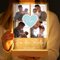 Personalisierte LED-Lampe aus Acrylglas "Fotocollage #2"