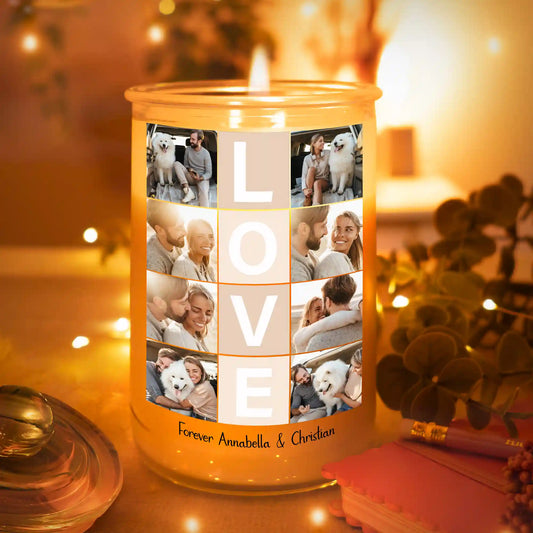 Personalisierte Duftkerze "Fotocollage #4"