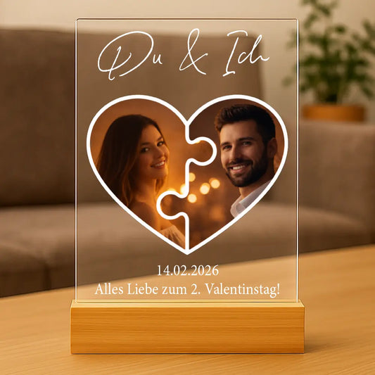 Personalisiertes Bild auf Acrylglas "Das Puzzleteil, dass uns zusammenhält #1"