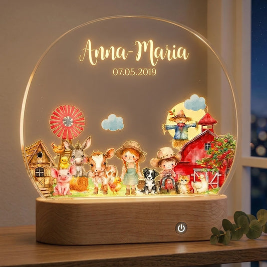 Personalisierte Nachtlampe als Geschenk für Kinder | Nachtlicht mit Namen
