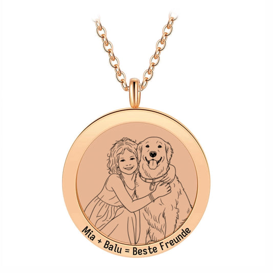 Halskette für eine LineArt-Gravur