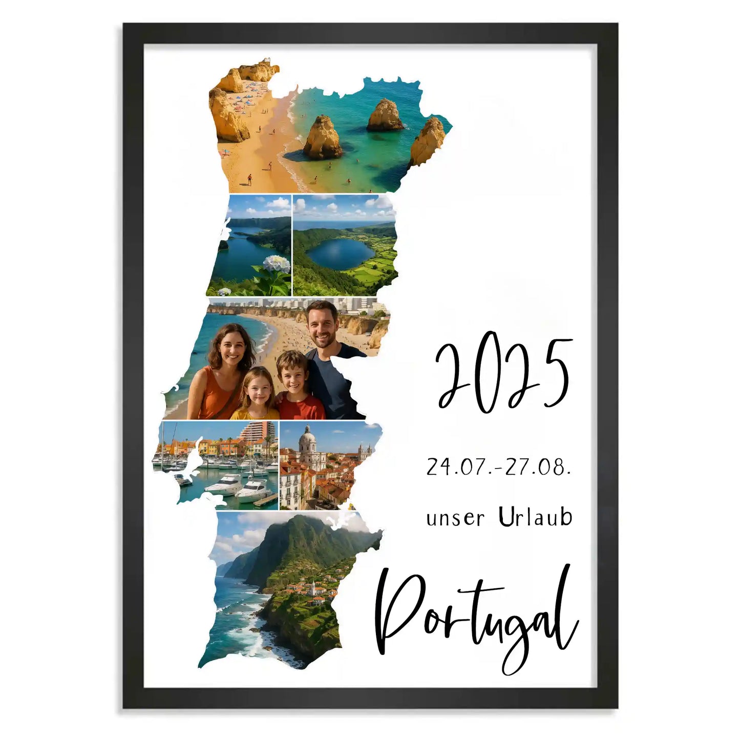 Personalisiertes Poster "Unser Urlaub"
