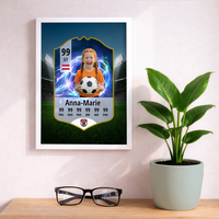 Verein Kinder Fußball ID Card - Personalisiertes Poster