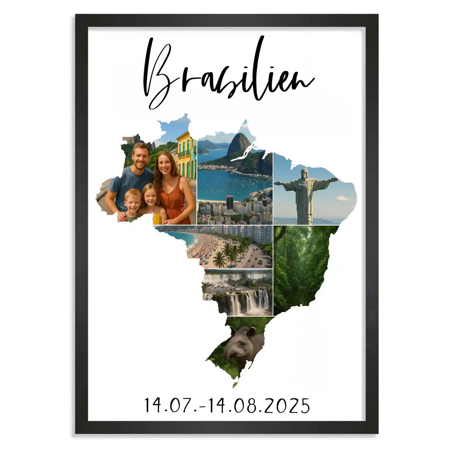 Personalisiertes Poster "Unser Urlaub"