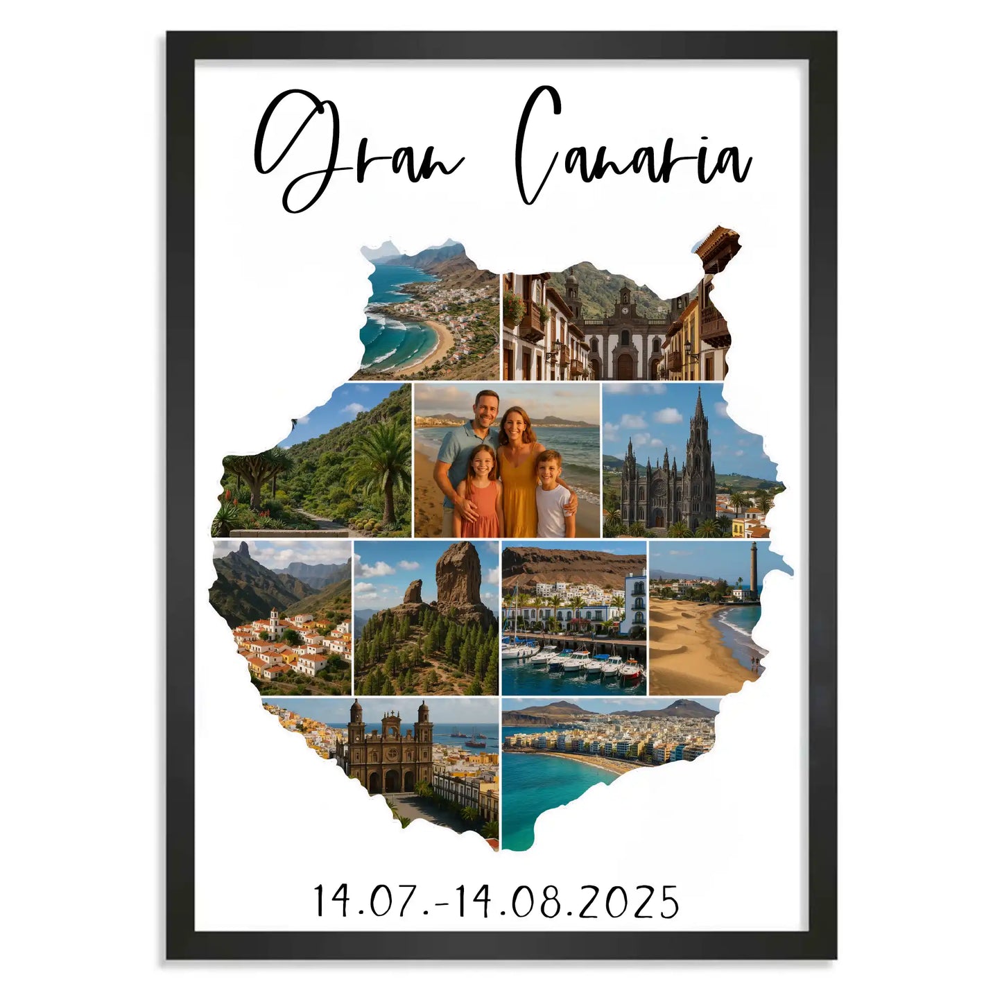 Personalisiertes Poster "Unser Urlaub"