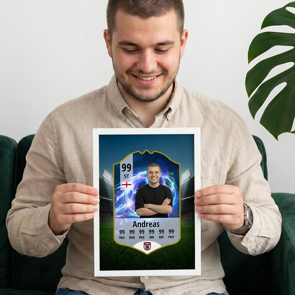 Verein Kinder Fußball ID Card - Personalisiertes Poster