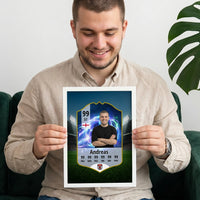 Verein Kinder Fußball ID Card - Personalisiertes Poster