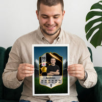 National-Team Kinder Fußball ID Card - Personalisiertes Poster