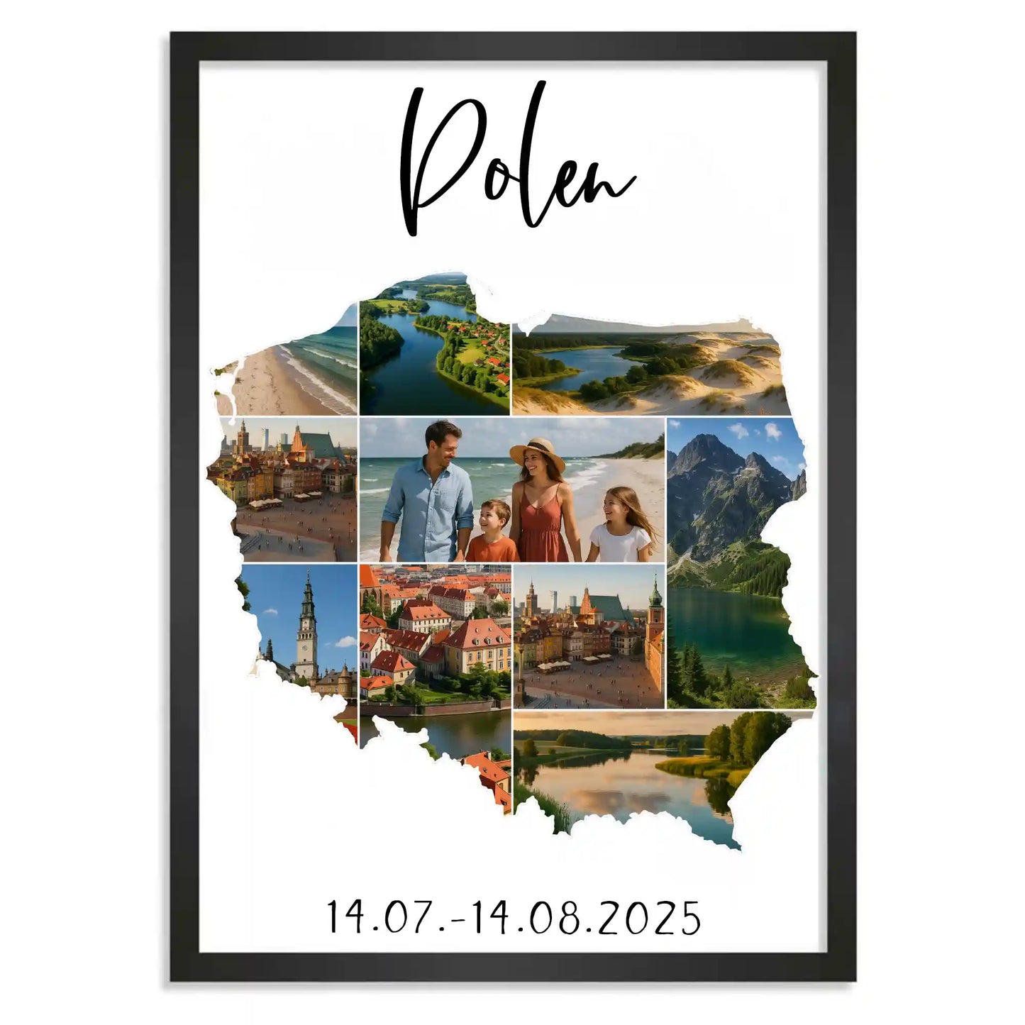 Personalisiertes Poster "Unser Urlaub"