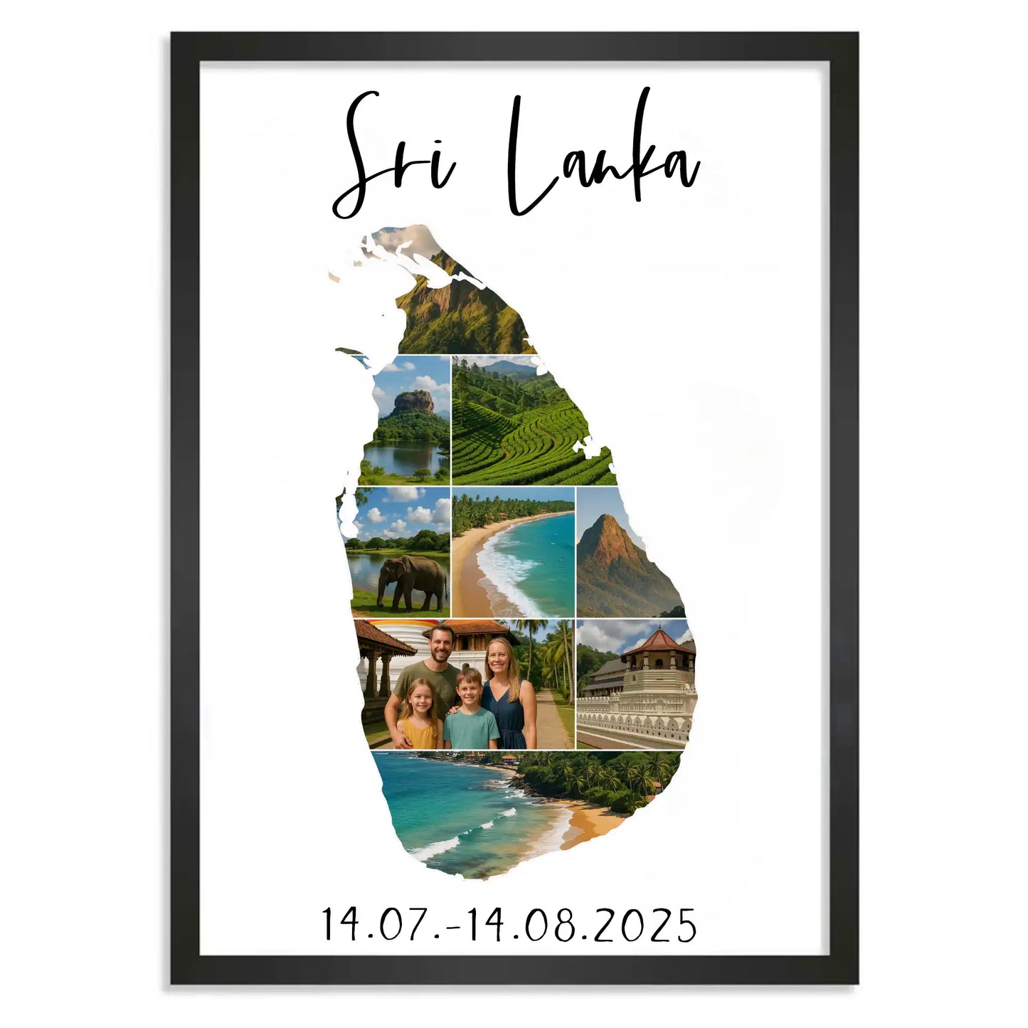 Personalisiertes Poster "Unser Urlaub"
