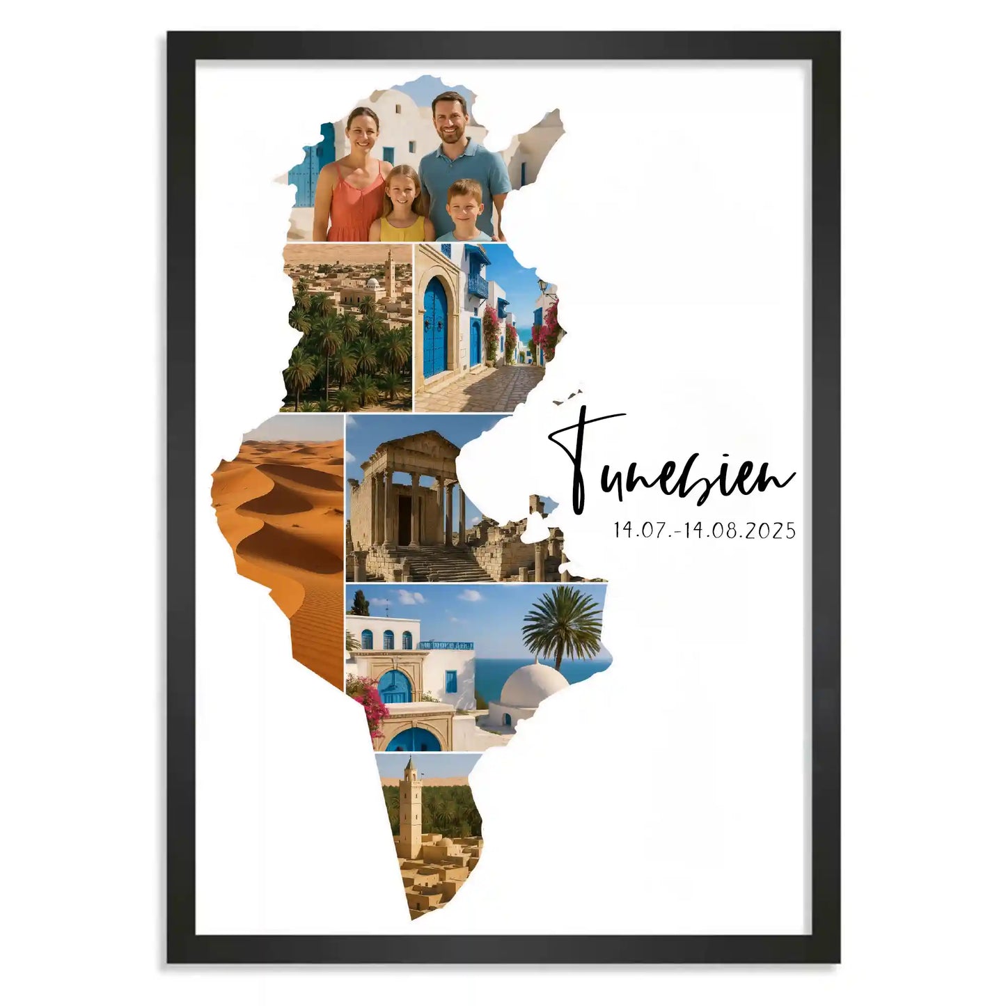 Personalisiertes Poster "Unser Urlaub"