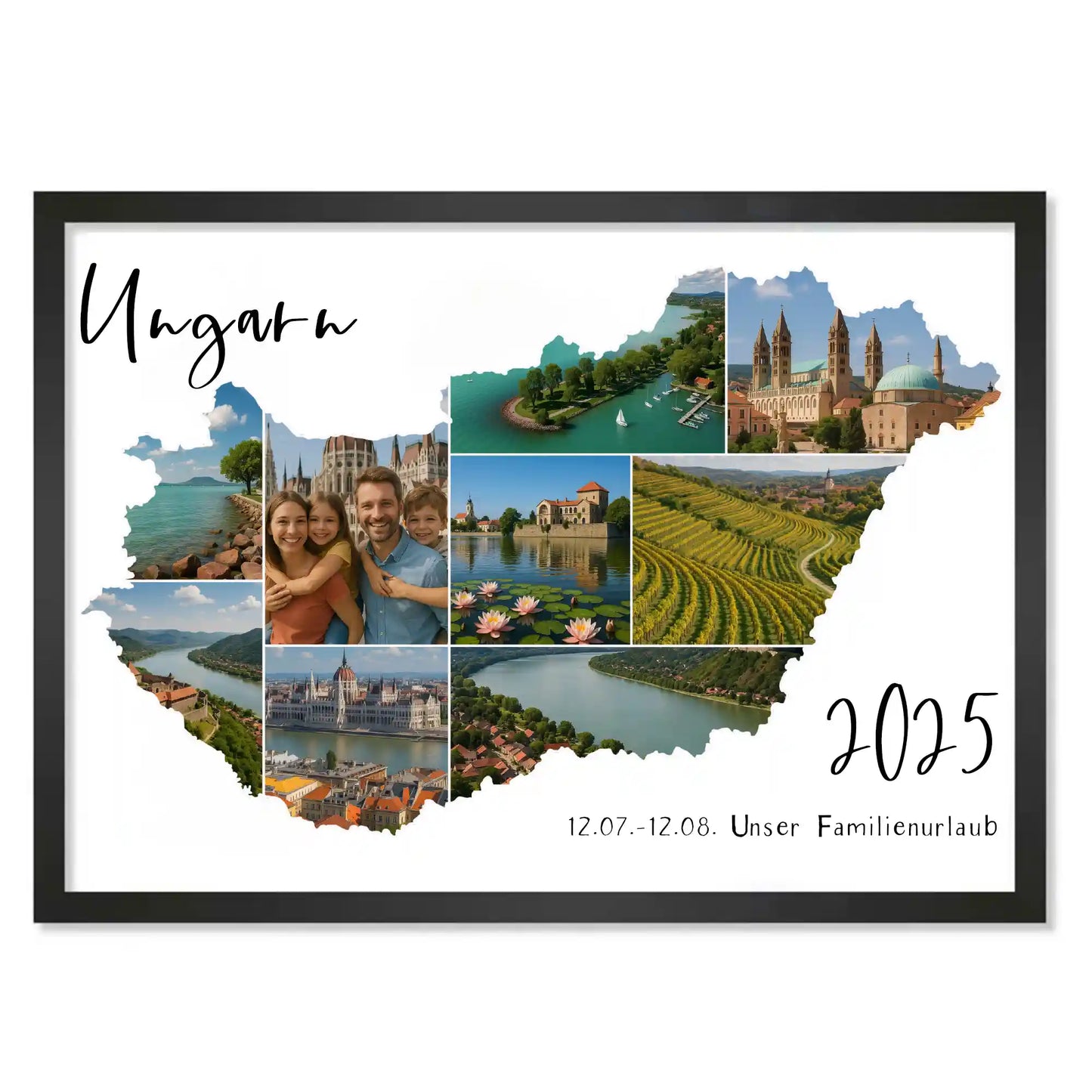 Personalisiertes Poster "Unser Urlaub"
