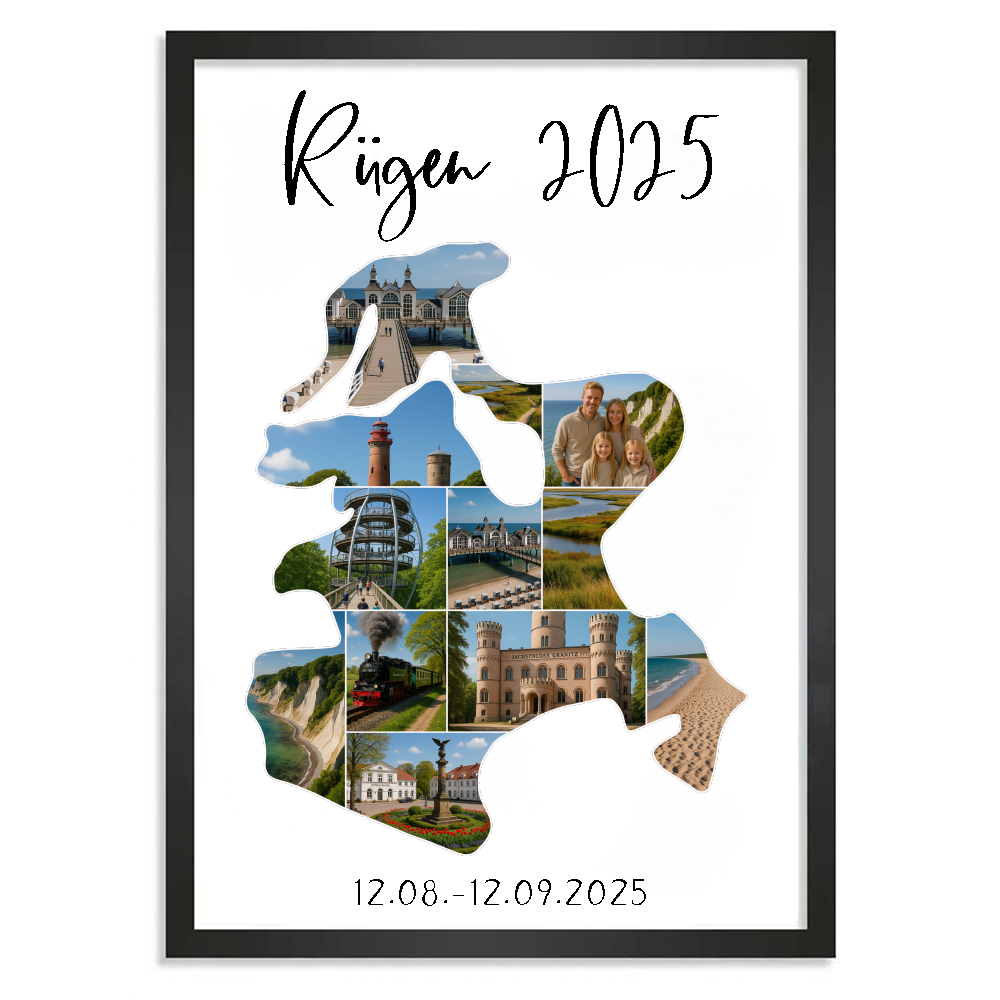 Personalisiertes Poster "Unser Urlaub"