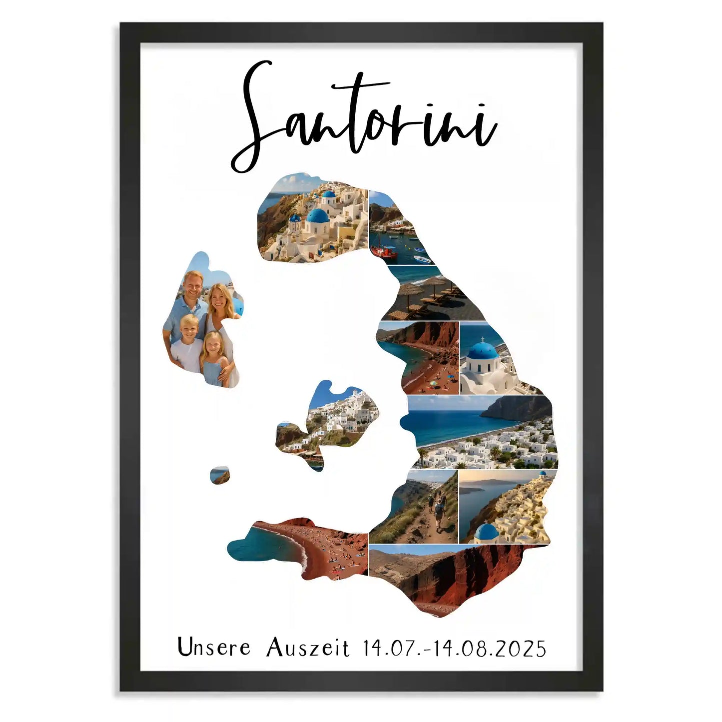 Personalisiertes Poster "Unser Urlaub"