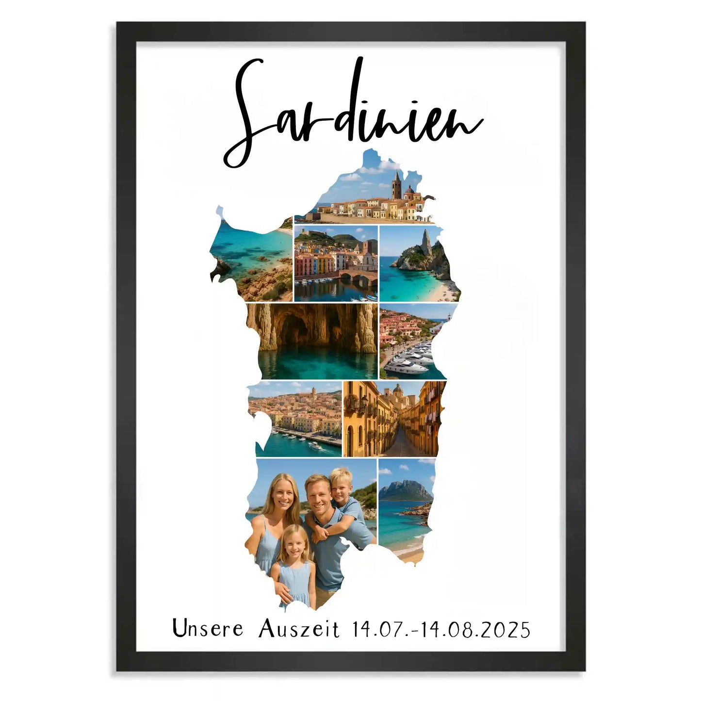 Personalisiertes Poster "Unser Urlaub"