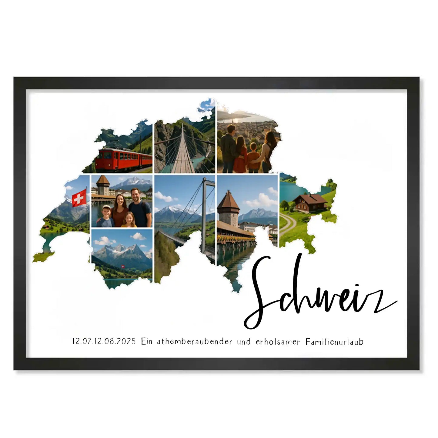 Personalisiertes Poster "Unser Urlaub"