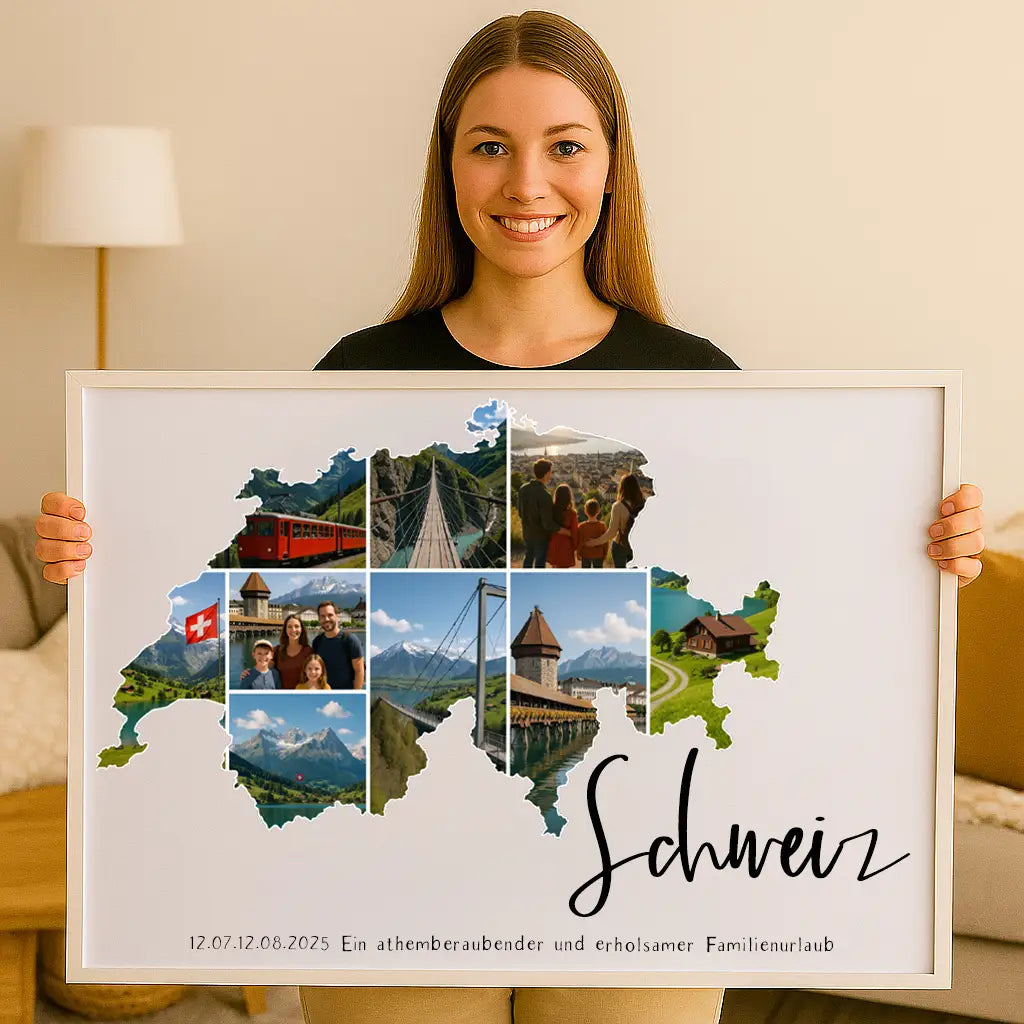 Personalisiertes Wandbild "Unser Urlaub"