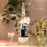 Personalisierte Lichterflasche "Fotocollage #8"