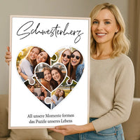 Personalisiertes Wandbild "Das Puzzleteil, dass uns zusammenhält #1"